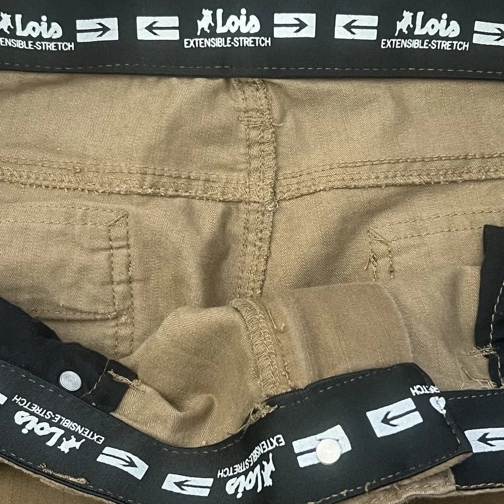 Lois Jeans Pants Mens 38x32 Tan‎ Sierra Extensible Stretch Preppy Stretch Pants